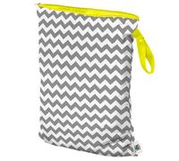 Planet Wise Wet Diaper Bag, Gray Chevron, Large