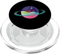 Planet With Rings Night Scene PopSockets PopGrip for MagSafe