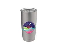 Planet with Rings Night Scene Stainless Steel Insulated Tumbler