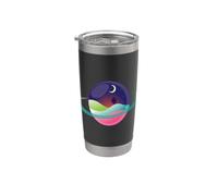 Planet with Rings Night Scene Stainless Steel Insulated Tumbler
