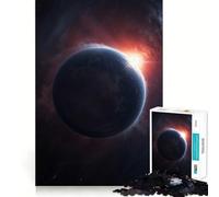 Planet with Sunrise in Space 1000 Piece Jigsaw Puzzles for Adults Smart Reason Toy Quiet Fun Smooth Edge Festival Gift (50x75cm)
