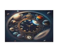 Planet Wooden Jigsaw Puzzles for Adults 1000 Pieces Jigsaw Puzzle For Kids Age 12 Educational Game Toys （75×50cm）