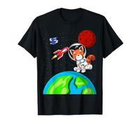 Planet Zoo Animal Space Earth Rocket Red Panda Astronaut T-Shirt