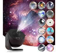 Planetarium Projector-13 in 1 Star Projector Galaxy Light，LED Space Galaxy Lamp Ceiling Projector Room Decor for Adults Kids (Black)
