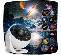 Planetarium Projector for Bedroom, 13 in 1 Galaxy Star Projector Light, Nebula Night Light with Timer, LED Space Galaxy Lamp Room Decor for Adults Kids, White