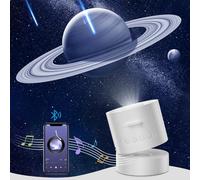 Planetarium Projector Light with 6 Film Discs for Bedroom,Starry Projector Lamp Space Night Light with Timer for Adults and Children,Rechargeable Star Mood Light for Party,Gift