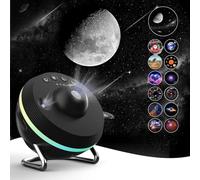 Planetarium Star Projector, Bedroom Galaxy Projector with 4K Replaceable 13 Galaxy Discs for Home Theater Living Room Decoration(Black)