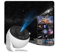 Planetarium Star Projector,Galaxy Projector for Bedroom,Ultra Clear Galaxy Night Light with 4K Replaceable 13 Galaxy Discs 360 Degree Rotation Real Sky Light for Kids Room Birthday Valentines Gift