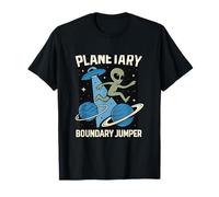 Planetary Boundary Jumper Alien UFO Space Humor T-Shirt