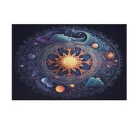 Planetary Clock Jigsaw Puzzles for Adults 1000 Pieces Puzzle Brain Teaser And Children Premium Quality Wooden （75×50cm）