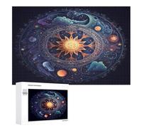 Planetary Clock Jigsaw Wooden Puzzles for Adults 1000 Piece Puzzle Challenging Game Toys Birthday Gift for Adults Kids Boys Girls （75×50cm）