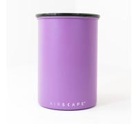 Planetary Design Airscape Stainless Steel Coffee Canister | Food Storage Container | Patented Airtight Lid | Push Out Excess Air and Preserve Freshness (Medium 1,2L, Light Purple, Matte Lupine)