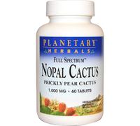 Planetary Herbals, Nopal Cactus, Full Spectrum, Prickly Pear Cactus, 1,000 mg, 60 Tablets