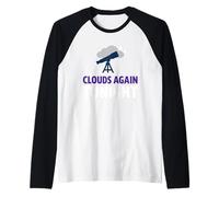 Planetary Observer Telescope Astronomy Amateur Astronomer Raglan Baseball Tee