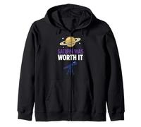 Planetary Observer Telescope Astronomy Amateur Astronomer Zip Hoodie