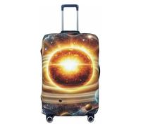 Planetary Orbit of The Solar System Elastic Travel Luggage Cover Suitcase Protector, Print Suitcase Baggage Cover Anti-Scratch