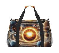 Planetary Orbit of The Solar System Waterproof Weekender Bags Duffel Bag Large Carry On Hand Luggage Bags Foldable Tote Bag for Travel Sports Gym Dance