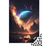 Planetary_Vistas_Landscape Wooden Jigsaw Puzzles 1000 Pieces Jigsaw Creative Rectangular Large Family Puzzle Game Artwork for Adults Teens 1000pcs (75x50cm)