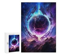 Planetary Wreckage, 300 PCS Challenging Puzzle for Adults, Weekend Puzzle Project, for Relaxing Solo Or Group Play