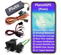 PlanetGPS (Pluto) - Wired GPS Tracker for Vehicles + Stop Switch (Remote Starter Off) + PTO Monitoring for Tow Trucks - Subscription Required (from 5.40