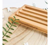 PlanetNatura Bamboo Soap Dish | Bamboo Soap Tray | Eco Product, Eco Friendly Gift Natural Wooden Bamboo Soap Dish Storage Holder Soap Holder for Bathroom Shower Soap Dish Container Hand Craft for Soap