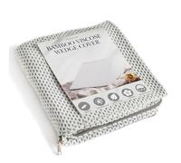 PLANETOFBAMBOO Bamboo Viscose Top Layer Wedge Pillow Case Cover, Moisture-Wicking, Cooling and Breathable Wedge Pillow Cover with Zipper (Gray, 24W x 24L x 7.5H inch)