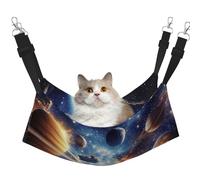 Planets And Stars In The Universe Printed Pet Hammock - Sleeping Hammock For Cats, Rabbits, Ferrets, Puppies, Small Animals