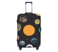 Planets And Their Moons Travel Luggage Covers - Elasticity Suitcase Covers Protector for Luggage 18-32 Inch