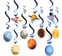 Planets for Kids Solar System Decorations, 10 PCS Space Themed Party Decoration, Hanging Planets Space Birthday Decoration for Birthday, Galaxy Room, Children's Day Bedroom Decorations