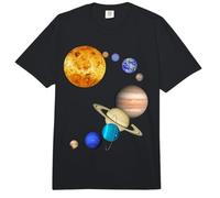 Planets in Solar System with Pluto - Science Comfort Colors Adult Heavyweight T-Shirt