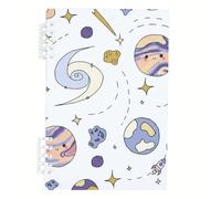 Planets Notebook, Space and Moons A5 Notebooks, Lined Paper Cute Notebooks 120Pages/60Sheets, A5 Notepads for Office, Notepads for Man, Journaling Supplies Women Man