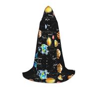 Planets Stars And Milky Way Galaxy Hooded Cape For Teenagers Witch Vampire Cosplay Party Halloween Christmas Printed Long Cloak