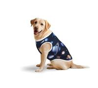 Planets Stars And Milky Way Galaxyprint Large Pets Vest Breathable Sleeveless Tank Top Cozy Lightweight Walks Travel T-Shirt