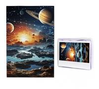 Planets Stars Puzzles 500 Pieces Personalized Jigsaw Puzzles Photos Puzzle for Adults Challenging Picture Puzzle with Storage Bag Jigsaw for Men Women Home Decor (19.7" x 29.5")