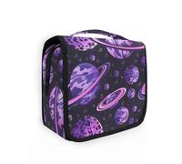 Planets travel cosmetic bags for women with hanging hook Essentials case for toiletries Vertical Free-Standing