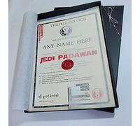 planetsforsale Jedi Padawan Certificate - Deluxe Gift Box Set - Personalised With Any Name
