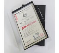 planetsforsale Star Wars Jedi Master Certificate - Gift Box Set - Personalised with the name of your choice