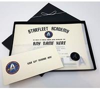 planetsforsale Unleash your inner Trekkie with this personalised Starfleet Academy certificate - Graduate as an officer with distinction - Any Name - Presentation Gift Boxed