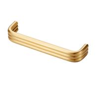 Plank Hardware Alva Tubular Satin Kitchen Cabinet D-Shaped Pull Handle (L)10.4Cm (D)32mm, 166G