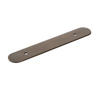 Plank Hardware Cohen Bronze Effect Brass Rectangular Cabinet Handle Backplate