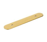 Plank Hardware Cohen Gold Effect Brass Rectangular Cabinet Handle Backplate