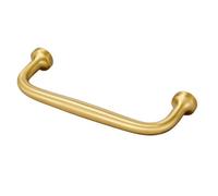 Plank Hardware Grayson Shaker Satin Kitchen Cabinet D-Shaped Pull Handle (L)11.1Cm (D)35mm, 85G