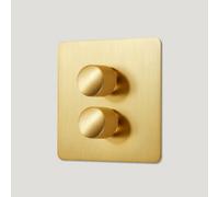 Plank Hardware Kepler 2G Knurled Dimmer Switch - Brass