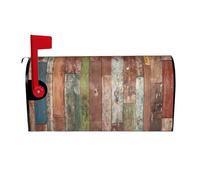 Planks Weathered Old Look Magnetic Mailbox Cover Mailbox Protector Letter Box Flap Easy Install No Tools 21x18 In
