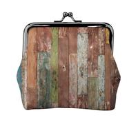 Planks Weathered Old Look Print Coin Purse Wallet Buckle Kiss Lock Change Purse Change Holder Wallet Coin Purse