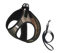 Planks Weathered Old Look Print Dog Harness,Pet Leash Vest For Small To Medium Dogs,Perfect For Outdoor Adventures