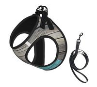 Planks Weathered Old Look Print Dog Harness,Pet Leash Vest For Small To Medium Dogs,Perfect For Outdoor Adventures
