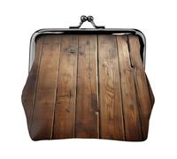 Planks Weathered Old Look Print Vintage Leather Change Purse Elegant Small Coin Purse for Women Coin Pouch Wallet Mini