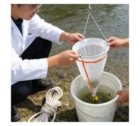 Plankton Collection Net, 4 Mesh Sizes, Microorganism Sampling Net for Freshwater & Marine Research, Phytoplankton & Rotifer Capture