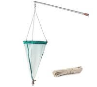 Plankton Collection Net with Telescopic Rod and Sampling Vials for Aquatic Research and Experimental Sampling
